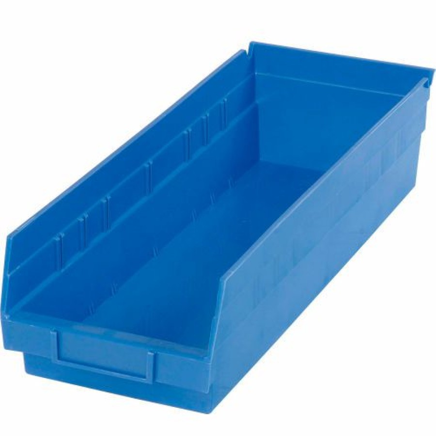 Containers & Organizers * | Global Industrial Plastic Nesting Storage Shelf Bin 6-5/8"W X 17-7/8"D X 4"H Blue Pkg Qty 12