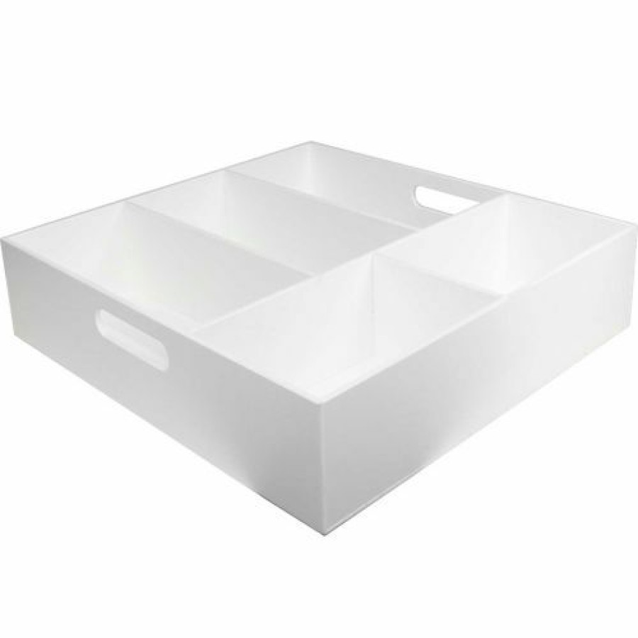 Containers & Organizers * | Trippnt 5 Compartment 4" Deep Drawer Organizer, 18"W X 19"D X 4"H