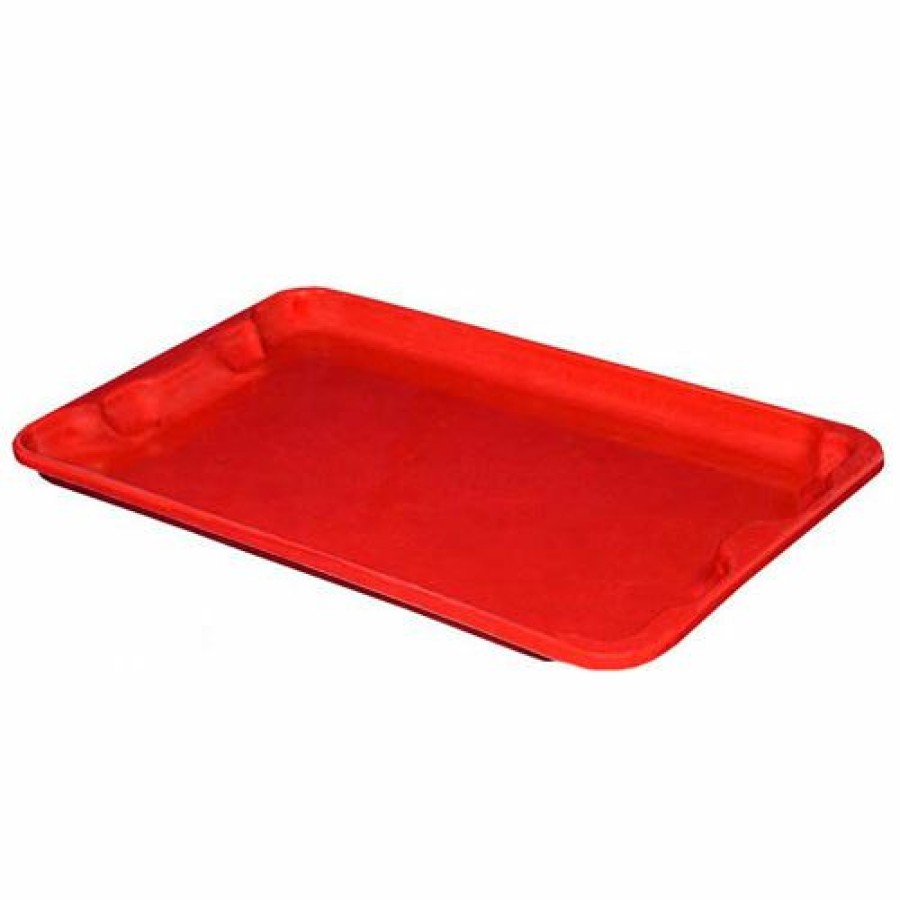 Liquid Storage Tanks * | Mfg Tray Molded Fiberglass Toteline Nest And Stack Lid 780418 20-1/2" X 12-7/8", Pkg Qty 10, Red Pkg Qty 10