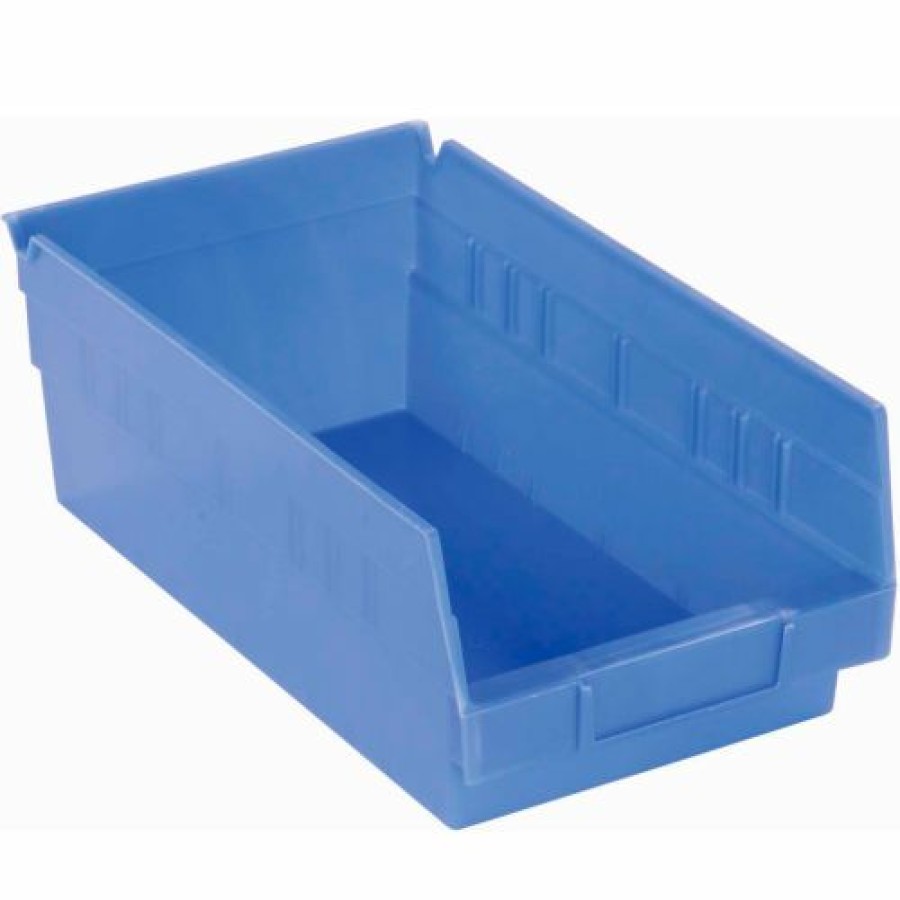 Containers & Organizers * | Akro-Mils Plastic Nesting Storage Shelf Bin 30130 6-5/8"W X 11-5/8"D X 4"H Blue Pkg Qty 12