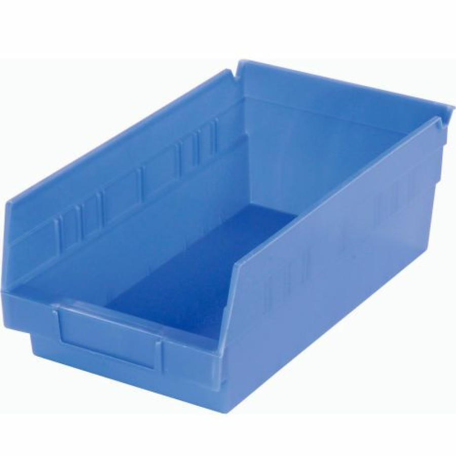 Containers & Organizers * | Akro-Mils Plastic Nesting Storage Shelf Bin 30130 6-5/8"W X 11-5/8"D X 4"H Blue Pkg Qty 12