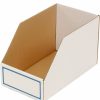 Containers & Organizers * | Foldable Corrugated Shelf Bin 9-3/4"W X 17-1/2"D X 10"H, White Pkg Qty 27