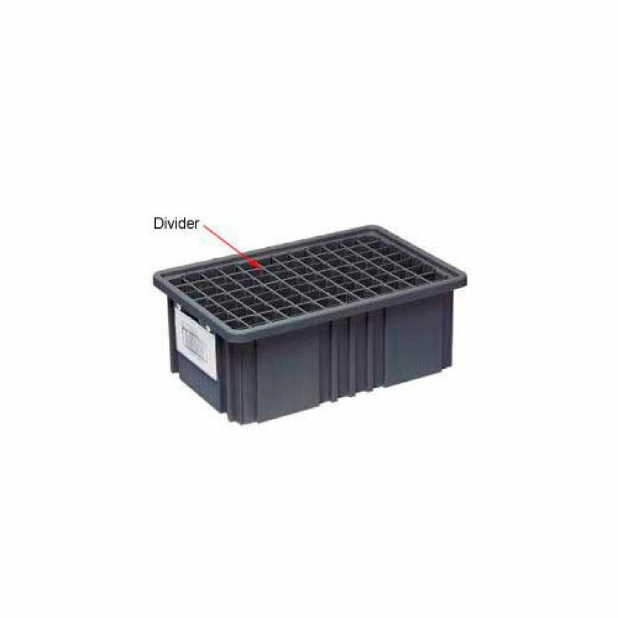 Containers & Organizers * | Quantum Storage Systems Quantum Conductive Dividable Grid Container Short Divider Ds92035Co, Sold Pack Of 6