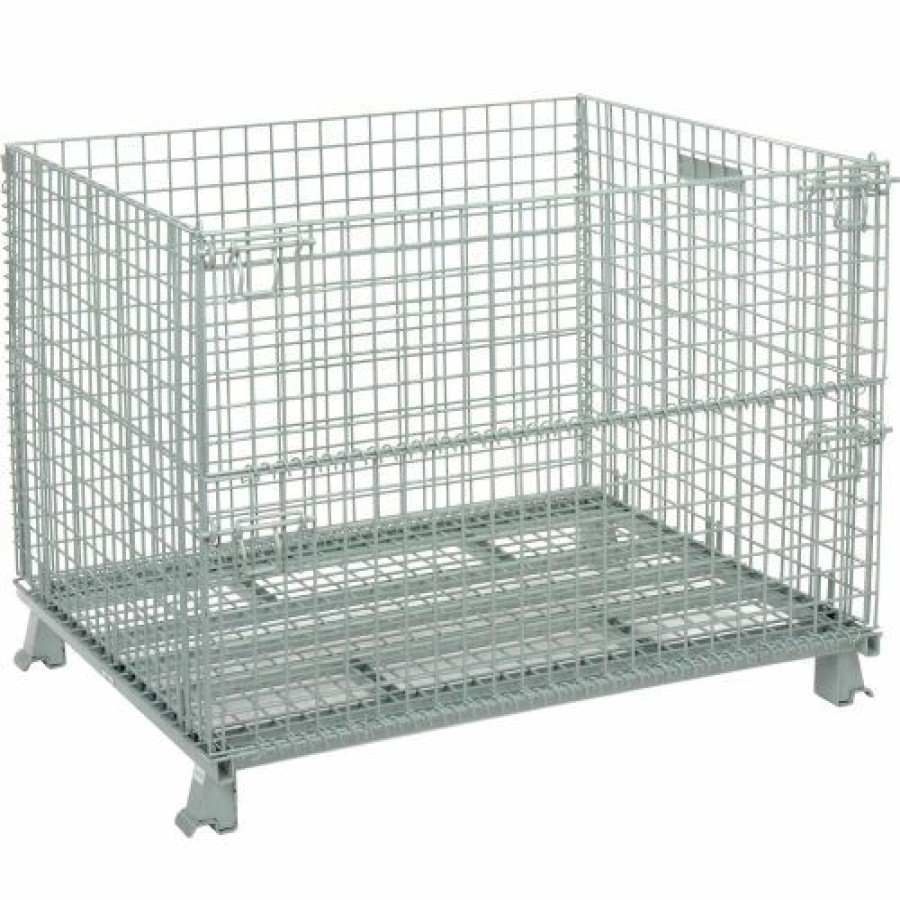 Containers & Organizers * | Global Industrial Folding Wire Container 48"L X 40"W X 36-1/2"H 3000 Lb. Capacity