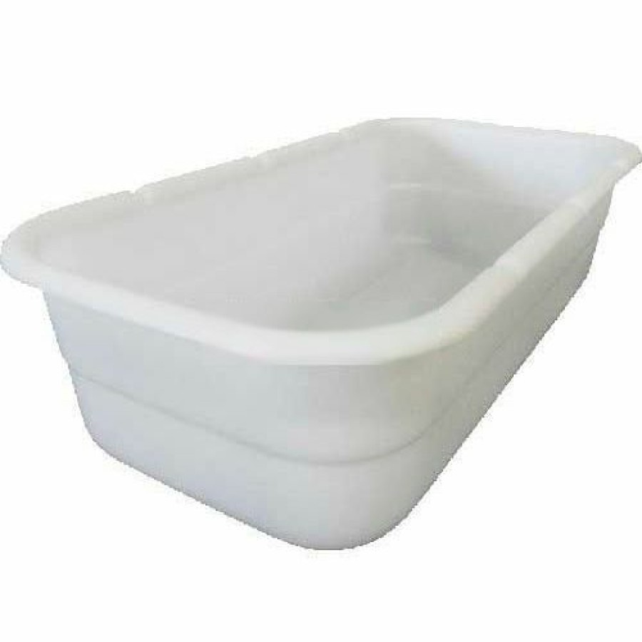 Containers & Organizers * | Shirley K'S Storage Trays 236Pn Plastic Nesting Tote, Fda-Usda, 24"X12-1/2"X6-1/8", Natural White