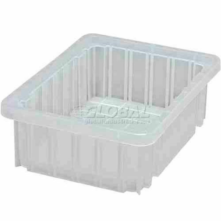 Containers & Organizers * | Global Industrial Clear-View Dividable Grid Container Dg91035Cl 10-7/8 X 8-1/4 X 3-1/2 Pkg Qty 20