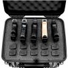 Containers & Organizers * | Quick Fire Cases Quick Fire Multifit Pistol Case Qf540Sbk Watertight, 5 Gun Cap, 15"X12-1/8"X12-1/8" Black