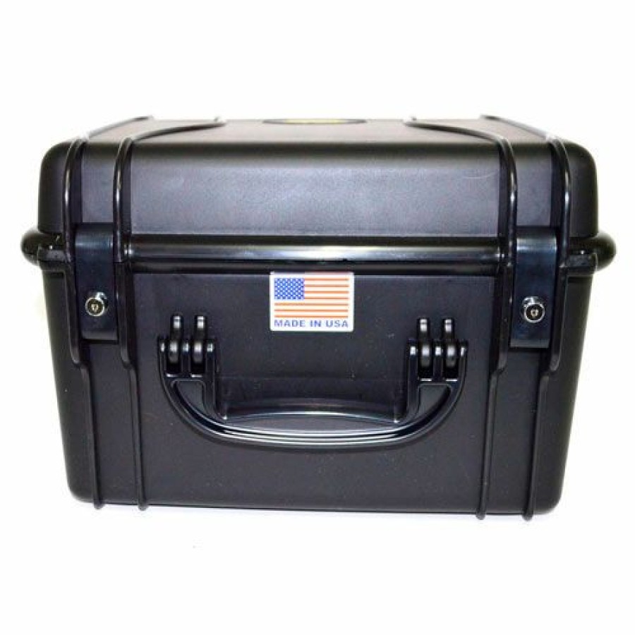 Containers & Organizers * | Quick Fire Cases Quick Fire Multifit Pistol Case Qf540Sbk Watertight, 5 Gun Cap, 15"X12-1/8"X12-1/8" Black