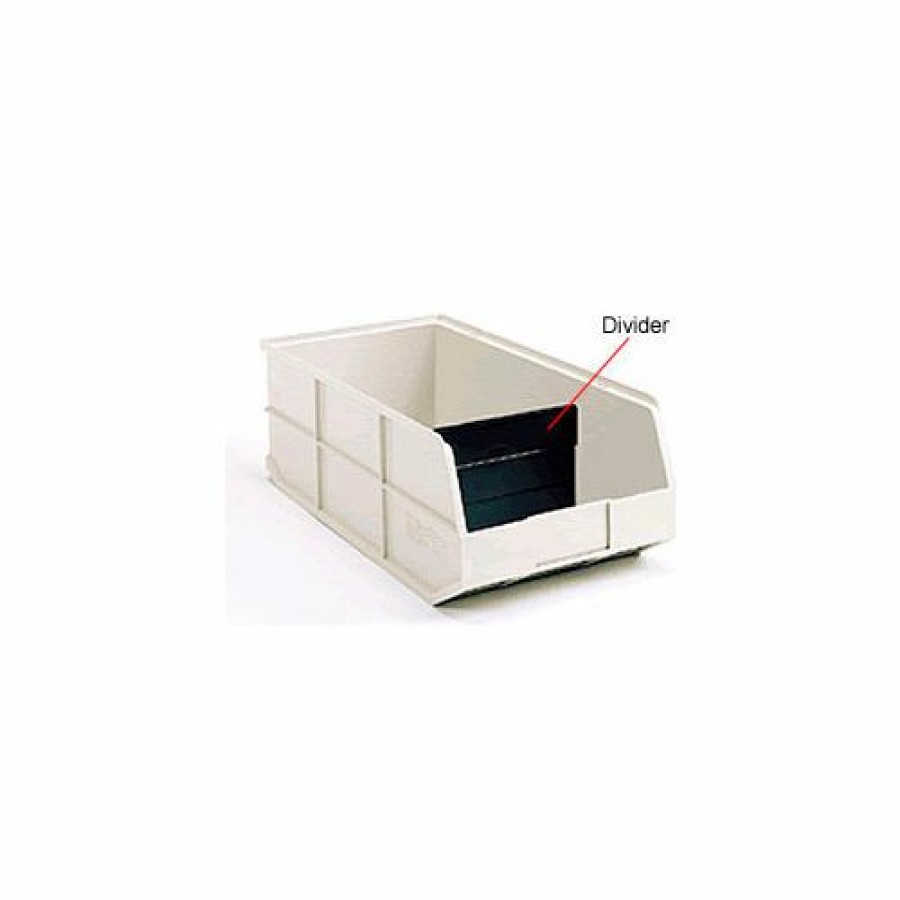 Containers & Organizers * | Akro-Mils Akrobins 1800 Series Black Divider 40348 For 238441 Bin Pack Of 6