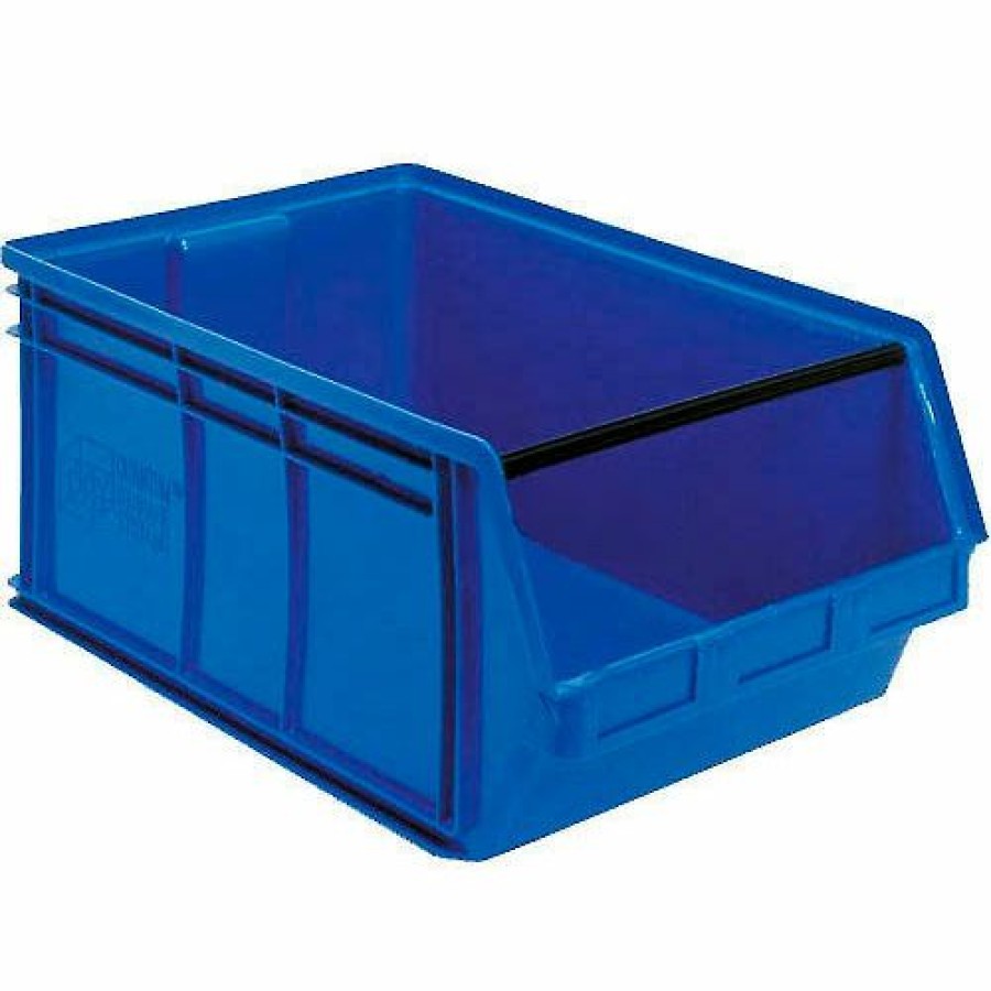 Containers & Organizers * | Quantum Storage Systems Quantum Plastic Magnum Stacking Bin, 18"W X 20" X 12", Blue