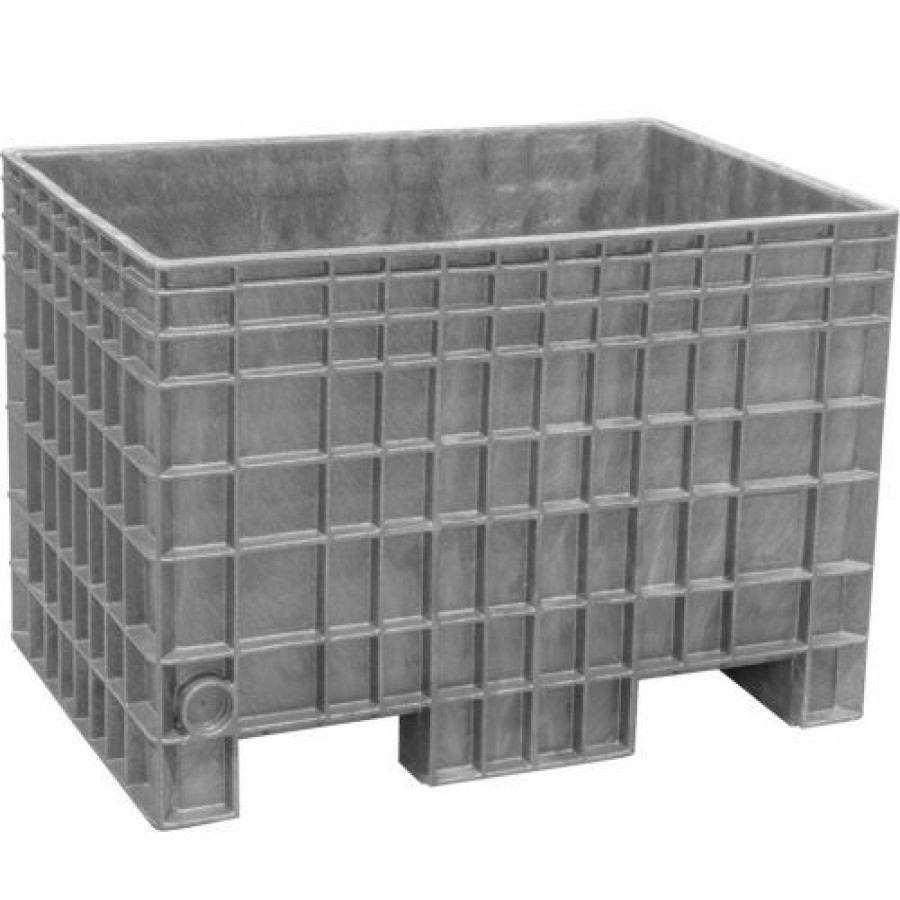 Containers & Organizers * | Buckhorn Bf4229280051000 42X29X28 Agricultural Bulk Container-Fda Compliant Light Gray