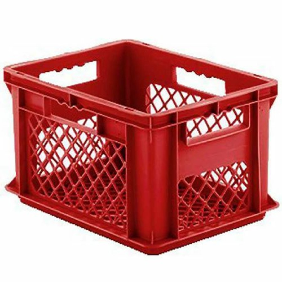 Containers & Organizers * | Ssi Schaefer Euro-Fix Mesh Container Ef4223 16" X 12" X 9", Red Pkg Qty 12