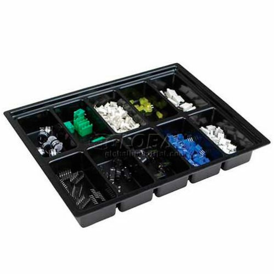 Containers & Organizers * | Protektive Pak Conductive Kitting Tray, 10 Cells, 9-7/8"L X 7-9/16"W X 1"H