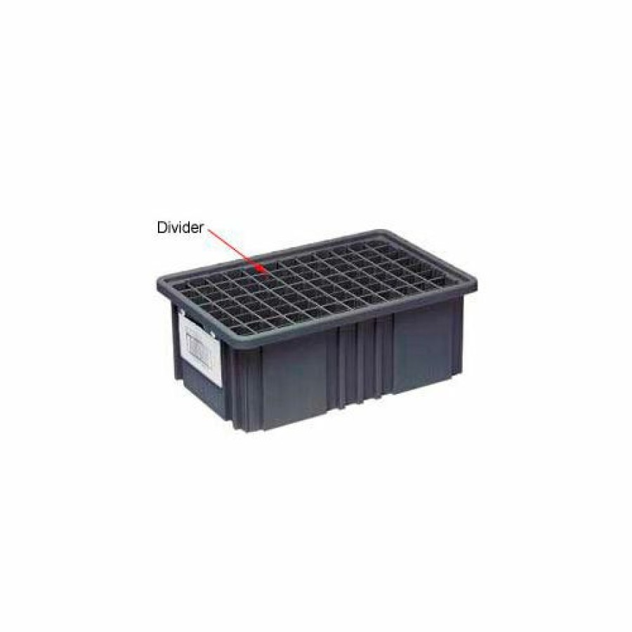 Containers & Organizers * | Quantum Storage Systems Quantum Conductive Dividable Grid Container Long Divider Dl92080Co, Sold Pack Of 6