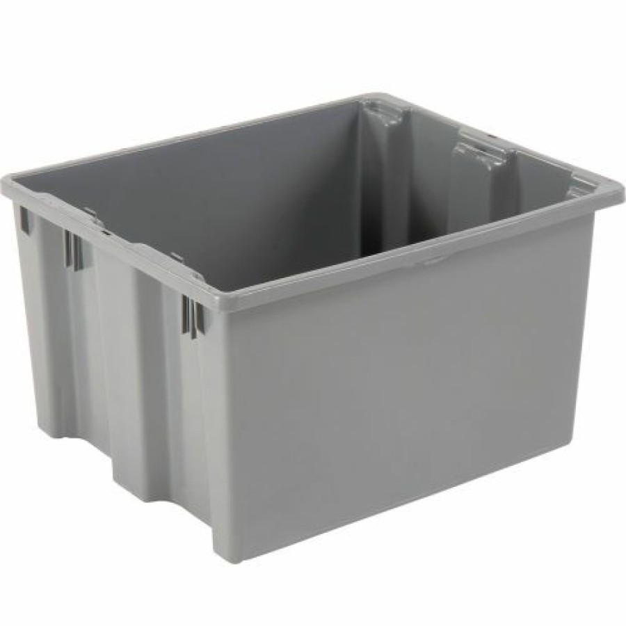 Containers & Organizers * | Lewisbins Sn2420-13 Polyethylene Container 24"L X 20"W X 13"H, Gray Pkg Qty 5