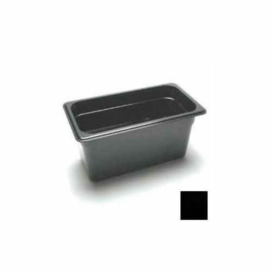 Containers & Organizers * | Cambro 36Cw110 Camwear Food Pan, 1/3 Size, 6" Deep, Polycarbonate, Black, Nsf Pkg Qty 6