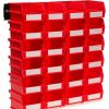 Containers & Organizers * | Triton Products Locbin Wall Storage, 3-210Rws, W/Rails, Small, Red (26 Pc)