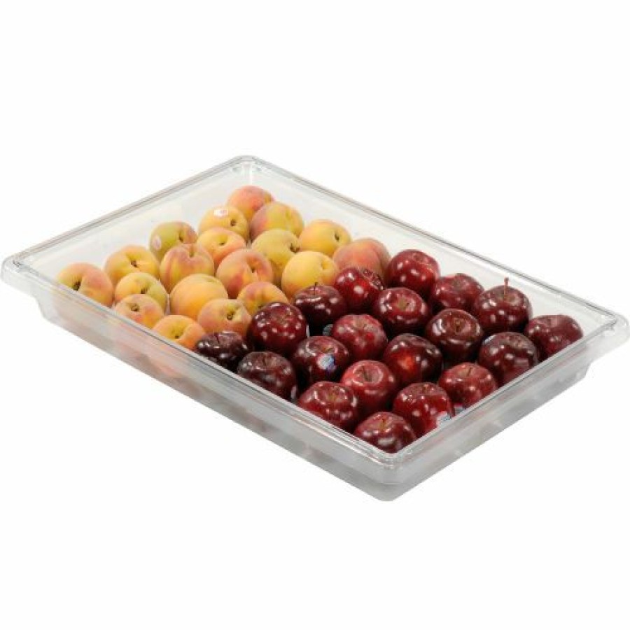 Containers & Organizers * | Rubbermaid 3306-00 Clear Plastic Box 5 Gallon 18 X 26 X 3-1/2 Pkg Qty 6