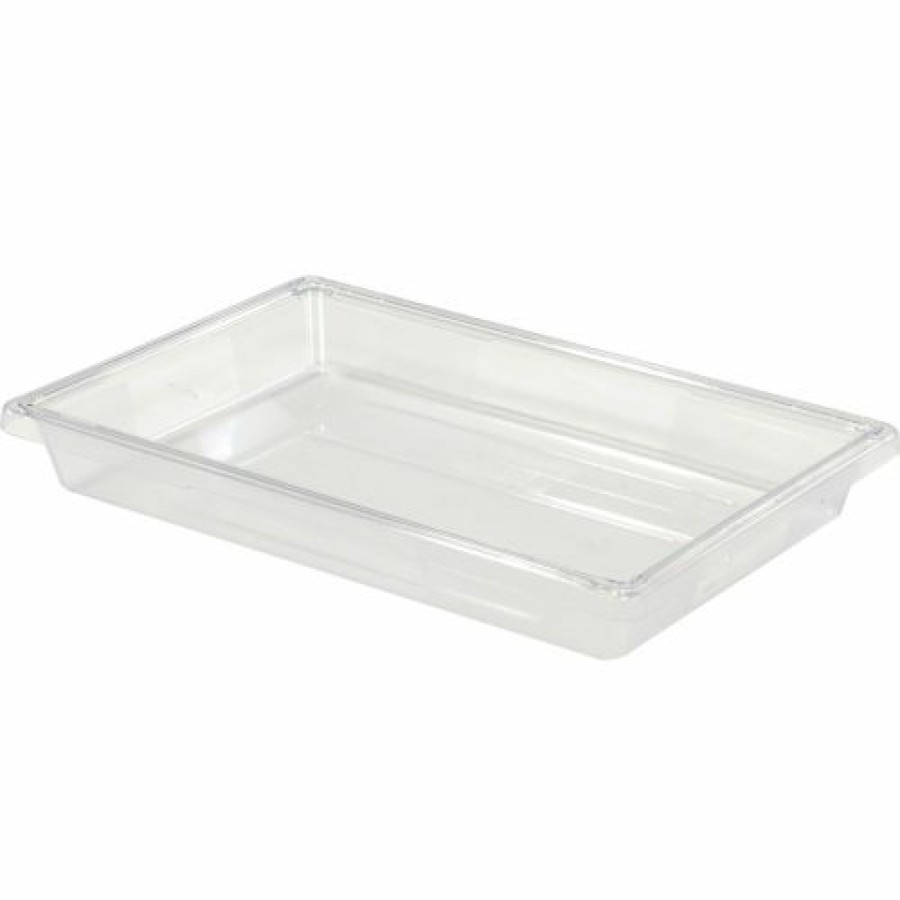 Containers & Organizers * | Rubbermaid 3306-00 Clear Plastic Box 5 Gallon 18 X 26 X 3-1/2 Pkg Qty 6