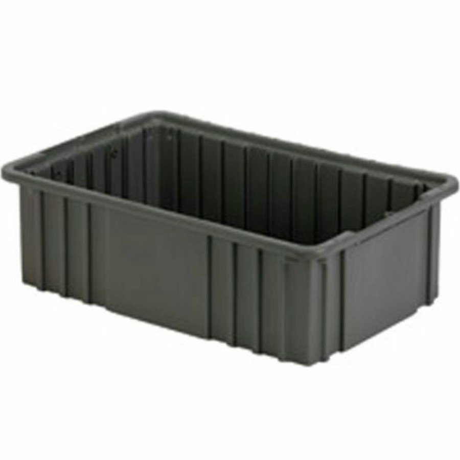 Containers & Organizers * | Lewisbins Divider Box Ndc2050 16-1/2" X 10-7/8" X 5", Gray Pkg Qty 8