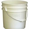 Containers & Organizers * | Vestil 3.5 Gallon Open Head Plastic Pail Pail-35-Pws With Steel Handle White