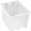 Containers & Organizers * | Quantum Storage Systems Quantam Storage Genuine Stack & Nest Tote Clear, 19-1/2"L X 15-1/2"W X 13"H, Polyprolylene Pkg Qty 6