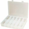 Containers & Organizers * | Durham Mfg. Durham Small Plastic Compartment Box Sp12-Clear 12 Compartments 10-13/16"L X 6-3/4"W X 1-3/4"H Pkg Qty 10