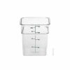 Containers & Organizers * | Cambro 4Sfscw135 Camsquare Food Container, 4 Qt., 7-1/4 X 7-1/4 X 7-3/8, Clear Pkg Qty 6