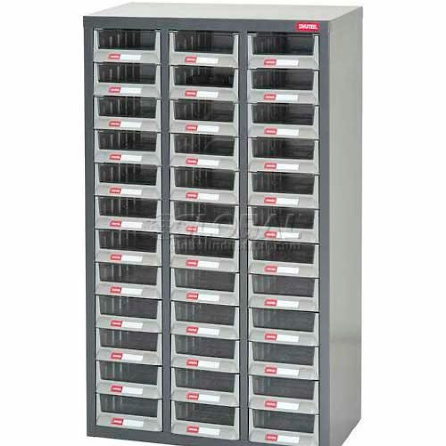 Containers & Organizers * | Shuter Parts Drawer Cabinet, 36 Drawers, Floor Unit, 23"W X 11-1/2"D X 37"H