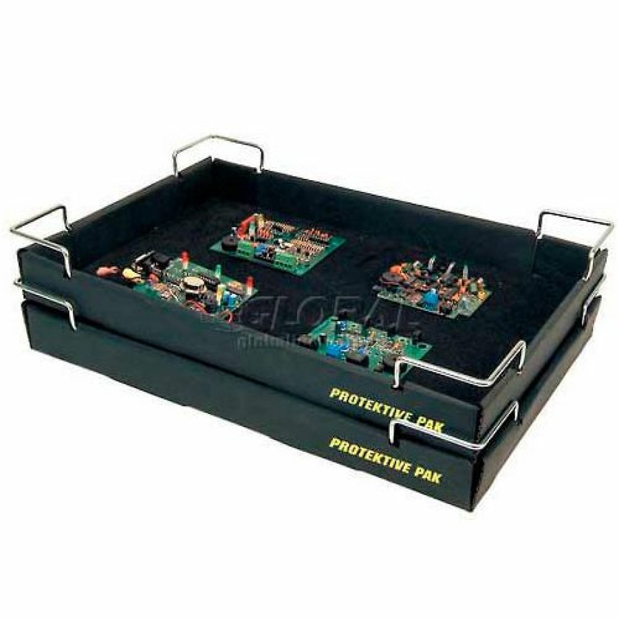 Containers & Organizers * | Protektive Pak Esd Stackable And Nesting Wire Corner Super Tek-Tray, 23-3/4"L X 18-1/2"W X 2-3/4"H