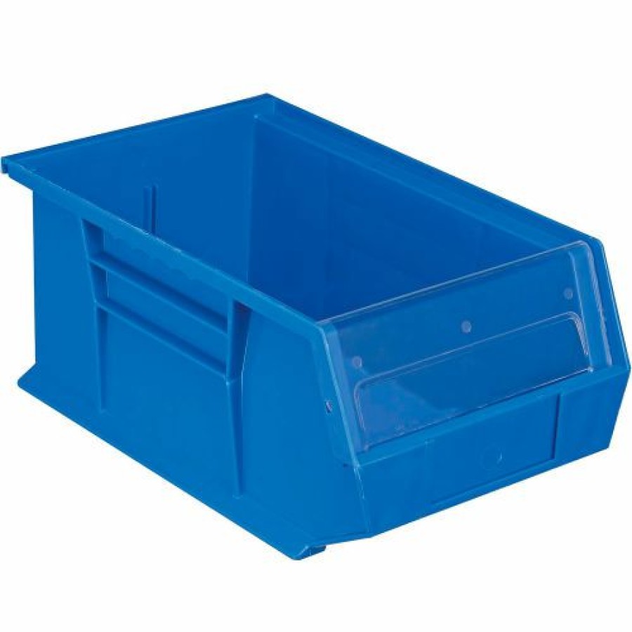 Containers & Organizers * | Global Industrial Plastic Stack & Hang Bin, 8-1/4"W X 13-5/8"D X 6"H, Blue Pkg Qty 12