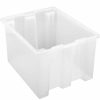 Containers & Organizers * | Quantum Storage Systems Quantam Storage Genuine Stack & Nest Tote Clear, 19-1/2"L X 15-1/2"W X 10"H, Polyprolylene Pkg Qty 6