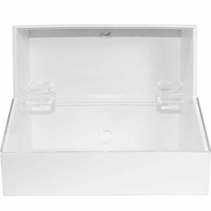 Containers & Organizers * | Trippnt White Pvc/Acrylic Medium Dispensing Bin, 12"W X 8"D X 9"H