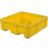 Containers & Organizers * | Dandux Forkliftable Single Wall Skid Bulk Container 512165Y 36" X 20" X 17-1/2", Yellow