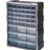 Containers & Organizers * | Quantum Storage Systems Quantum Plastic Drawer Cabinet Pdc-39Bk 39 Drawers 6-1/4"W X 15"D X 18-3/4"H