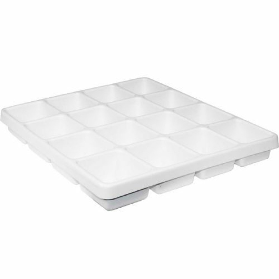 Containers & Organizers * | Trippnt White Polystyrene 16 Compartment Drawer Organizer, 19"W X 18"D X 2"H