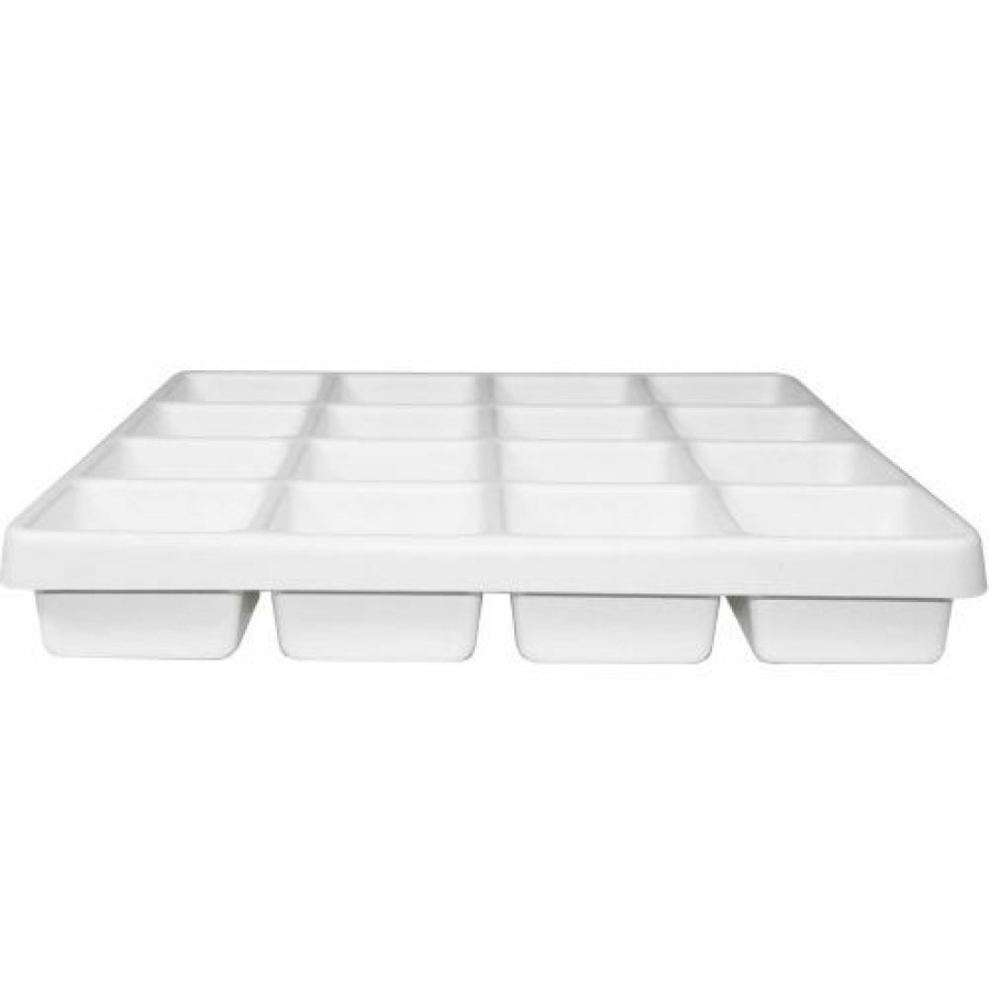 Containers & Organizers * | Trippnt White Polystyrene 16 Compartment Drawer Organizer, 19"W X 18"D X 2"H