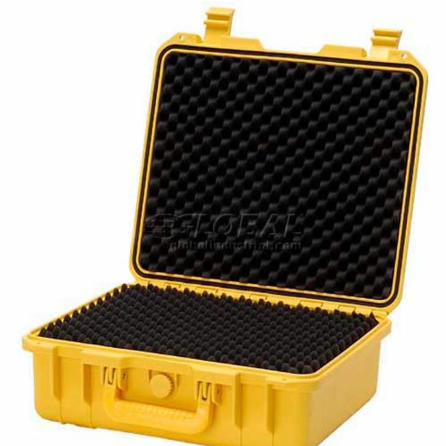 Containers & Organizers * | Tz Case Cape Buffalo Waterproof Utility Cases, Large Case, 16"L X 13"W X 6"H, Yellow