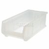 Containers & Organizers * | Quantum Storage Systems Quantum Plastic Hulk Stacking Bin, 11"W X 24"D X 7"H, Clear Pkg Qty 4