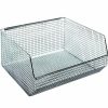 Containers & Organizers * | Quantum Storage Systems Quantum Chrome Wire Mesh Bin Qmb550C 16-1/4"W X 14-1/2"D X 7"H Pkg Qty 5