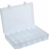 Containers & Organizers * | Durham Mfg. Durham Large Plastic Compartment Box Lp24-Clear 24 Compartments, 13-1/8X9X2-5/16 Pkg Qty 5