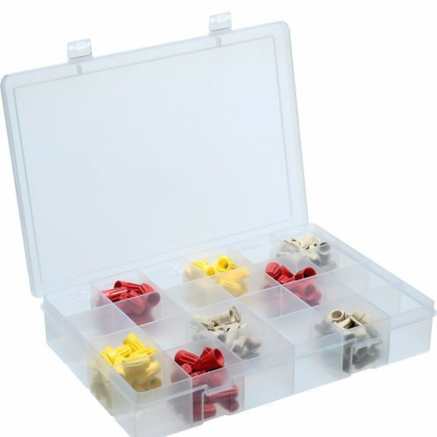 Containers & Organizers * | Durham Mfg. Durham Large Plastic Compartment Box Lp24-Clear 24 Compartments, 13-1/8X9X2-5/16 Pkg Qty 5