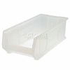 Containers & Organizers * | Quantum Storage Systems Quantum Plastic Hulk Stacking Bin, 11"W X 24"D X 10"H, Clear Pkg Qty 4