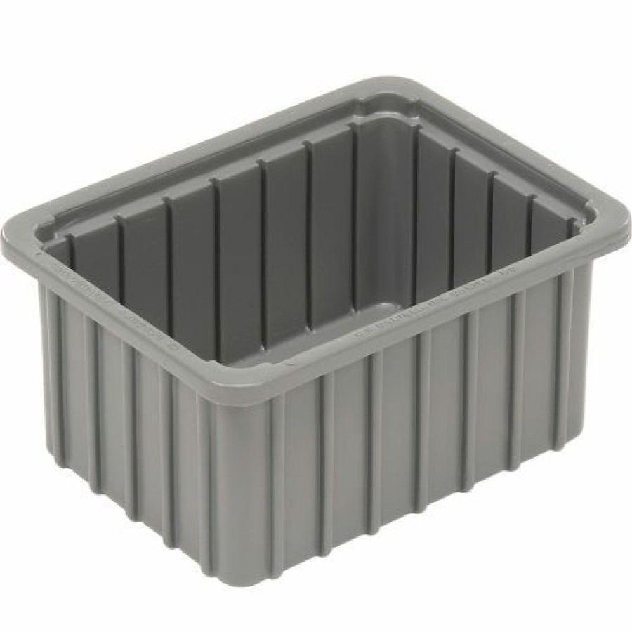 Containers & Organizers * | Dandux Dividable Stackable Plastic Box 50P0110050 11"L X 8"W X 5"H, Gray