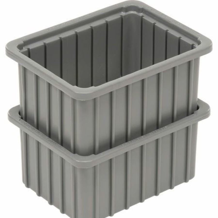 Containers & Organizers * | Dandux Dividable Stackable Plastic Box 50P0110050 11"L X 8"W X 5"H, Gray