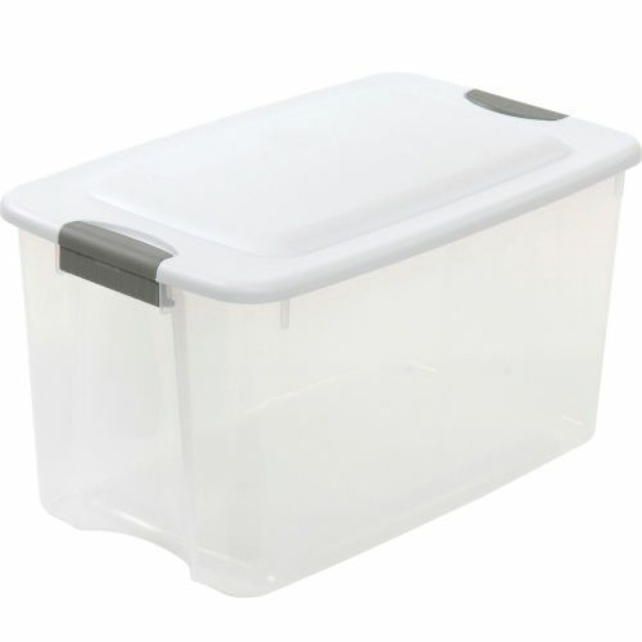 Containers & Organizers * | Sterilite 19889804 Clear Storage Tote With Lid 70 Quart 26-1/8 16-1/4 13-1/2 Pkg Qty 4