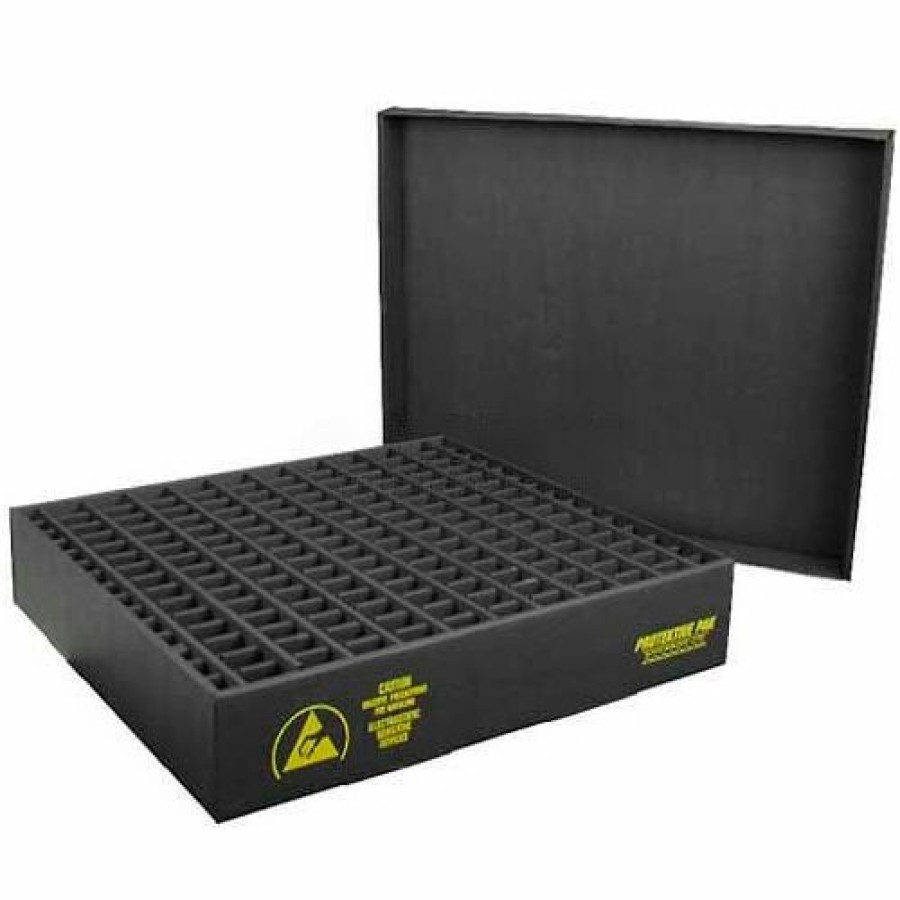 Containers & Organizers * | Protektive Pak 38718 Esd In-Plant Handler Adj. Dividers & Lid, 15 Cells, Cell Size 4 X 13-3/4 X 1 Pkg Qty 5