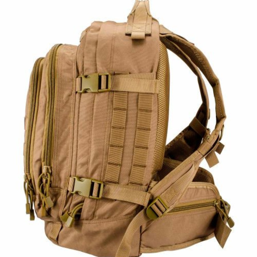 Containers & Organizers * | Barska Bi12614 Loaded Gear Gx-500 Crossover Utility Tactical Backpack, Tan