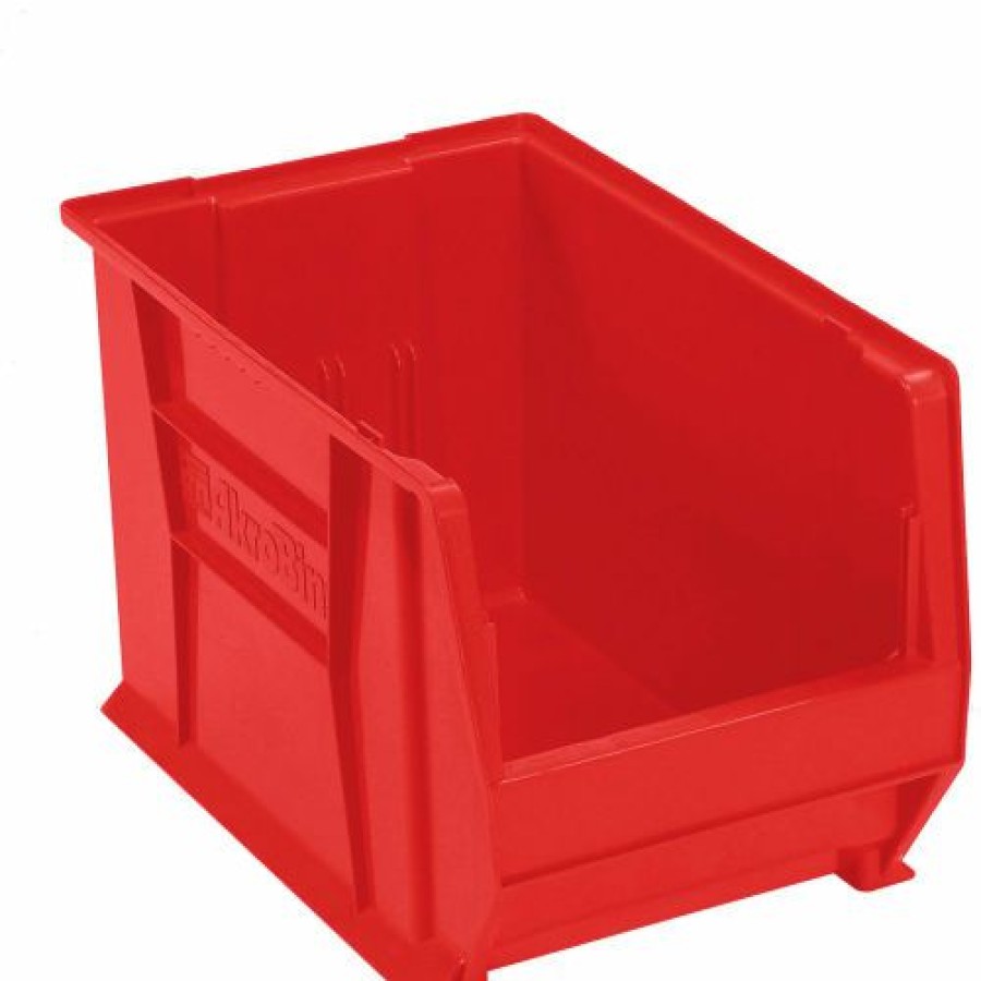 Containers & Organizers * | Akro-Mils Super-Size Akrobin Plastic Stacking Bin, 12-3/8"W X 20"D X 12"H, Red Pkg Qty 2