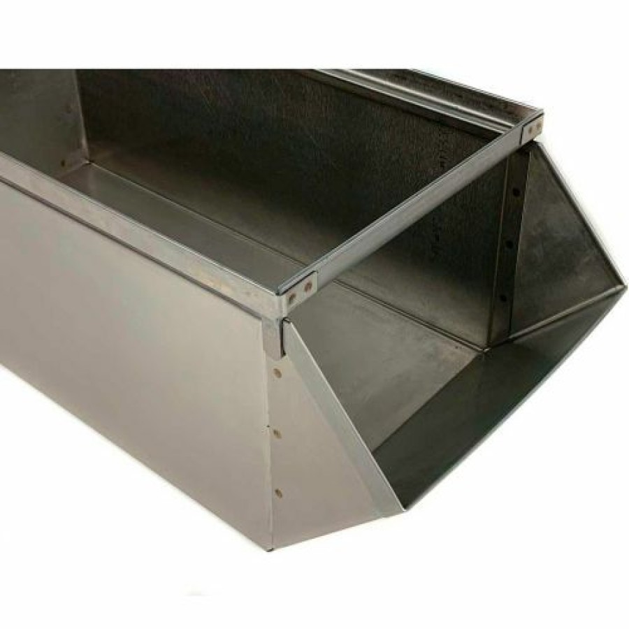 Containers & Organizers * | Stackbin Stainless Steel Stacking Hopper Front Container, 4-1/2"W X 8"D X 4-1/2"H